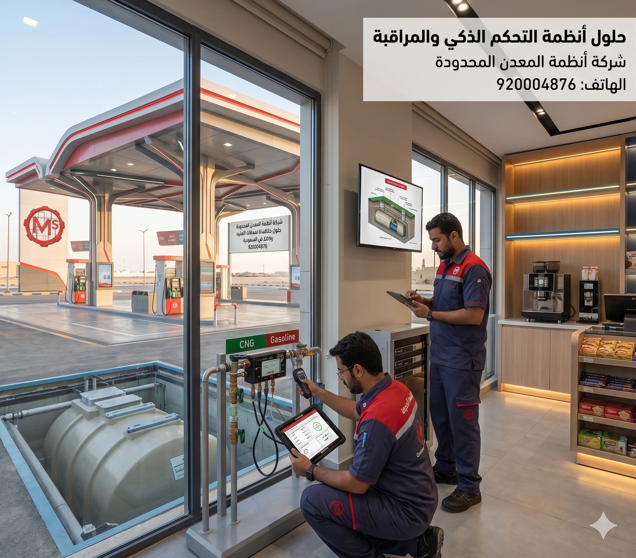 تجهيز محطات الوقود والغاز بالسعودية
